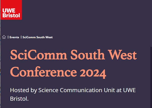 Are you a science communicator with a great idea to share? Or a #scicomm researcher with a new insight? 
👉Call for submissions to the <a href="/SciCommsUWE/">Science Communication Unit, UWE Bristol</a>  SciCom South West Conference is open uwe.ac.uk/events/scicomm…
📅 Conference: 7 June. Proposals by: 1 March

@e_weitkamp <a href="/clarewilk4/">Prof Clare Wilkinson</a>