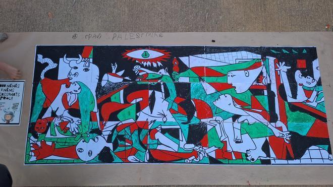 Adolfo_2416's tweet image. El alcalde de la ciudad de San Cugat, Josep Maria Vallès (Junts), ordena retirar un mural escolar a favor de Palestina. Gracias alcalde. Ahora aparte de que lo hayan visto en esa ciudad, lo vamos a ver miles de personas RETWEETEARLO POR FAVOR