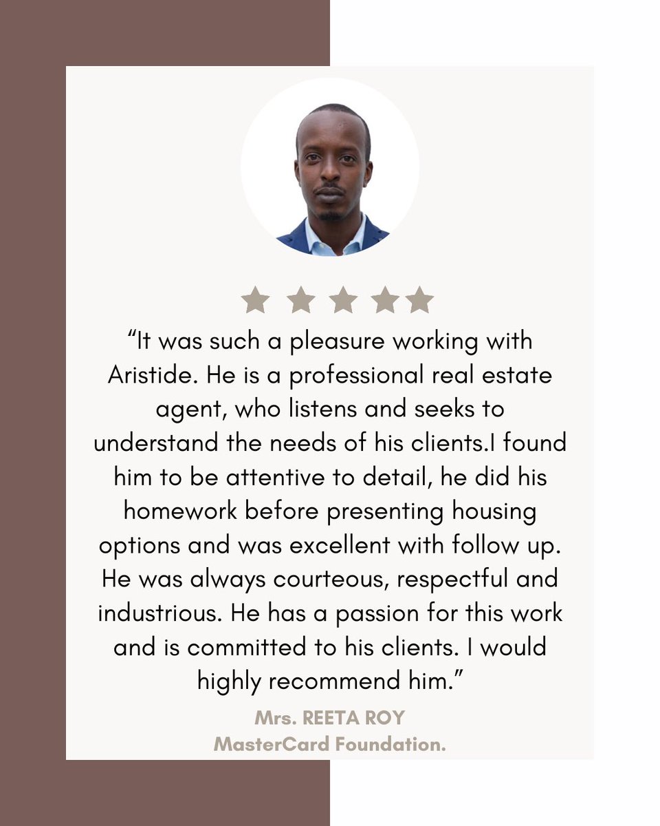 elimorwanda's tweet photo. What our clients have said about us. #realestate #rwanda #clientsatisfaction https://t.co/lxDVXlcLvD