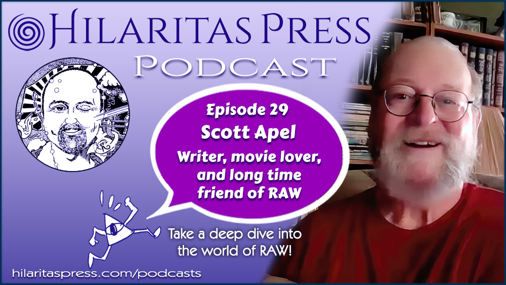 New Hilaritas Press Podcast! Episode 28: Scott Apel on Trajectories, Chaos and Beyond, and hanging out with Bob... Click here: hilaritaspress.com/podcasts/scott… Mike Gathers @mgathers23 chats with writer, movie lover, and long time friend of Robert Anton Wilson, D. Scott Apel.