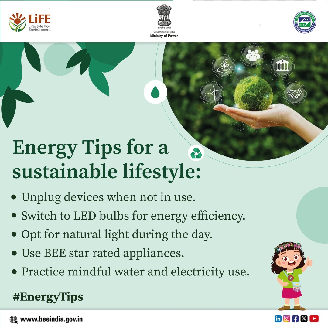 From turning off unused lights to unplugging chargers, a few simple actions can make a significant impact on #savingenergy and your monthly electricity expenses. Together, let's create a brighter and greener future!

#EnergyTips #SustainableLiving #SaveEnergy