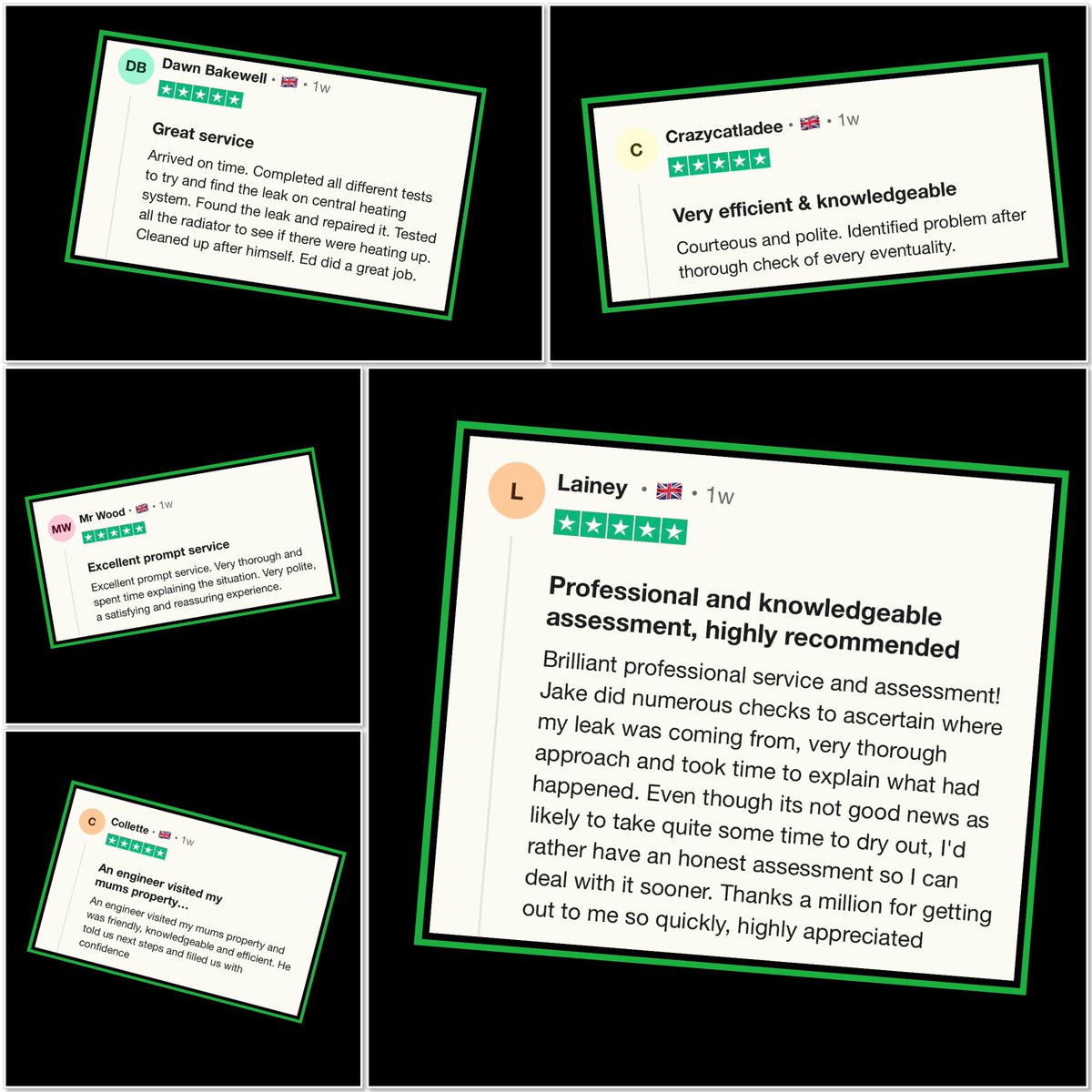 More fantastic reviews left on @Trustpilot ! Thank you so much to everyone for leaving your amazing comments. Well done #TeamSOS - proud of each and every one of you. #LeakDetection #Trustpilot #TrustPilotReviews