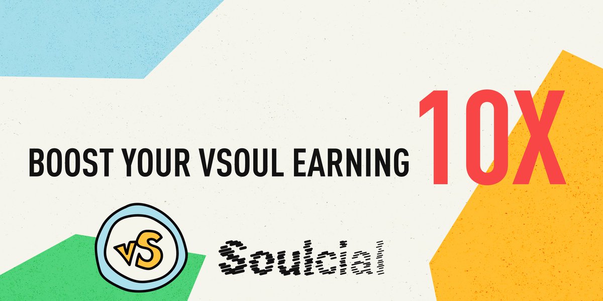 UPDATES🎉

New vSOUL earning rules are now live!

vSOUL=Base*Booster

Inviting Friends, Joining PUMP Game…

With SoulCast NFT, you can speed up your earning by at least 10x. Higher Level NFT, MORE Boost!

More, you can earn base vSOUL rewards even without SoulCast NFTs. 🥳🥳