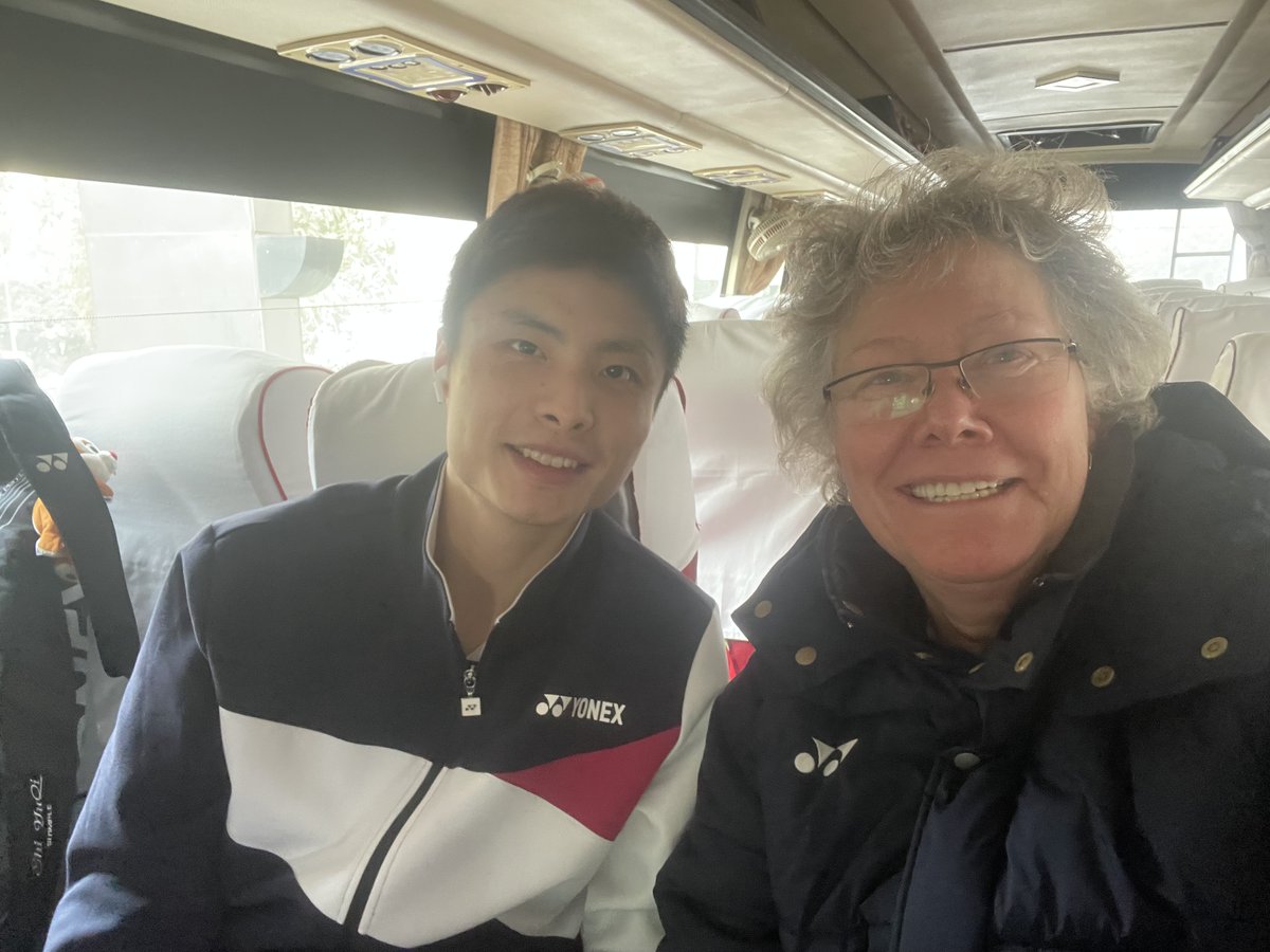 Look who I sat next to on the bus to the stadium in Delhi during the #IndiaOpen2024 – men’s singles winner Shi Yu Qi.
⏺️ The third MS player to win 2 or more titles at the #IndiaOpen.
⏺️ The only player from China to have won the MS title at this event.
⏺️ His first win in a