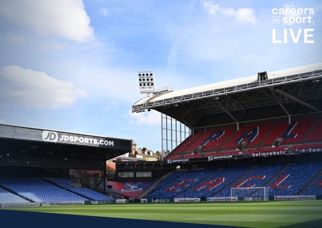 We have arrived @CPFC for the first @CareerinSport LIVE event of 2024. We are here to provide opportunities of combining Education (BSc Hons in football coaching), Employment (Paid work) & Experience (live & coach in USA for 9months a year). DM if you are interested in more info