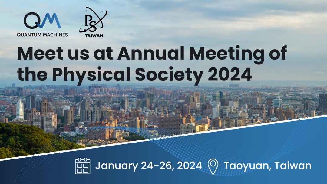 🇹🇼 Will you be at #TPS2024 tomorrow?

🥅 Make sure to come by Booth 24 to learn how to advance your #QuantumResearch and reach your goals faster with the most advanced quantum control system on the market.

👋 See you there!

#QuantumControl #QuantumComputing