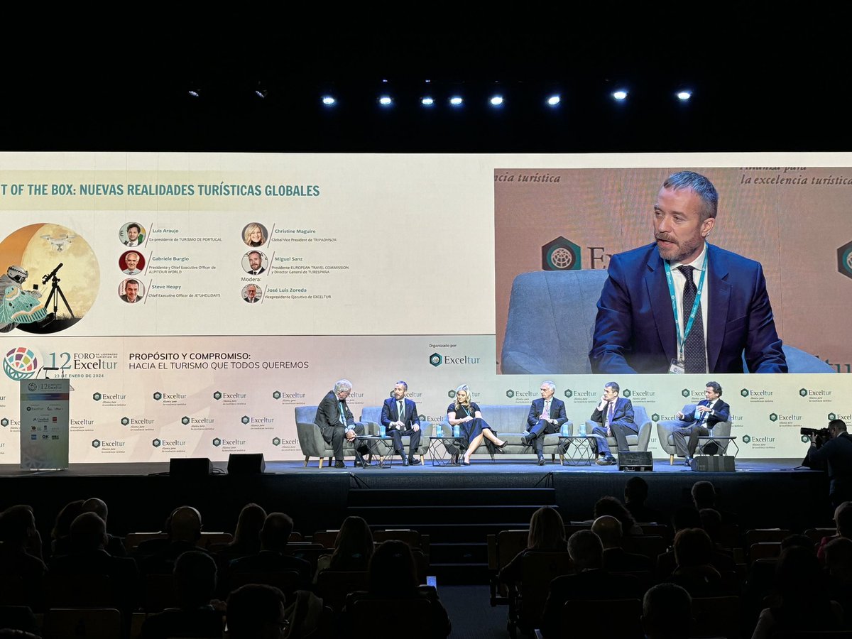 “We should measure our success not on number of tourists but on number of jobs created and happiness generated”. Special words of awareness from #miguelsanz, dg @Turespana_ at the excellent #12foro @exceltur @fitur_madrid @IFEMA