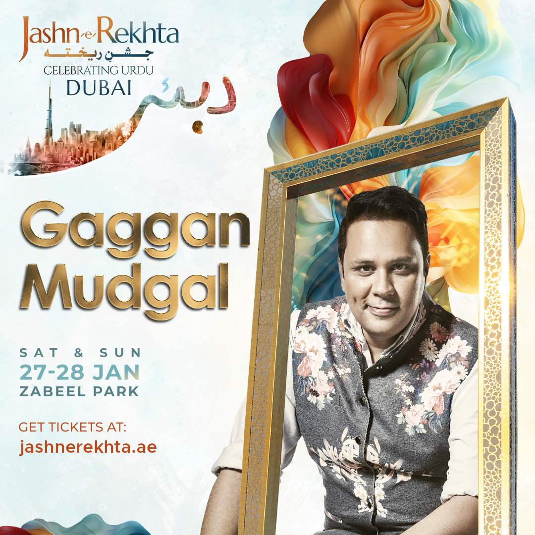 Join us for on-the-ground bytes and engaging interviews to be intrigued by the festival Gaggan Mudgal. @gagganmudgal 🎟️ Get your tickets at jashnerekhta.ae ⚡️Saturday & Sunday ⚡️27-28 January 2024 ⚡️Zabeel Park, Dubai