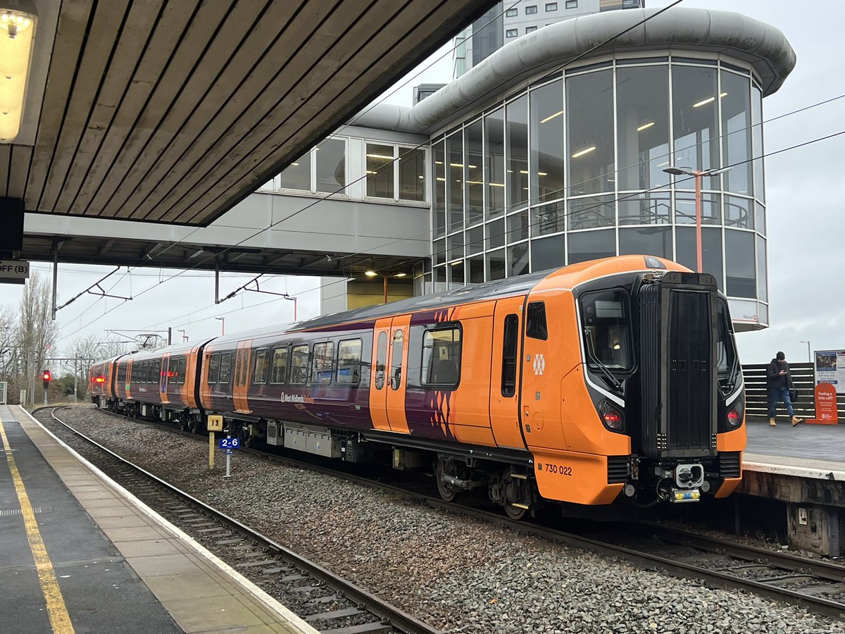 Class 730 out in Wolves. 
Looking good but looking forward to them being in service properly in the region now.