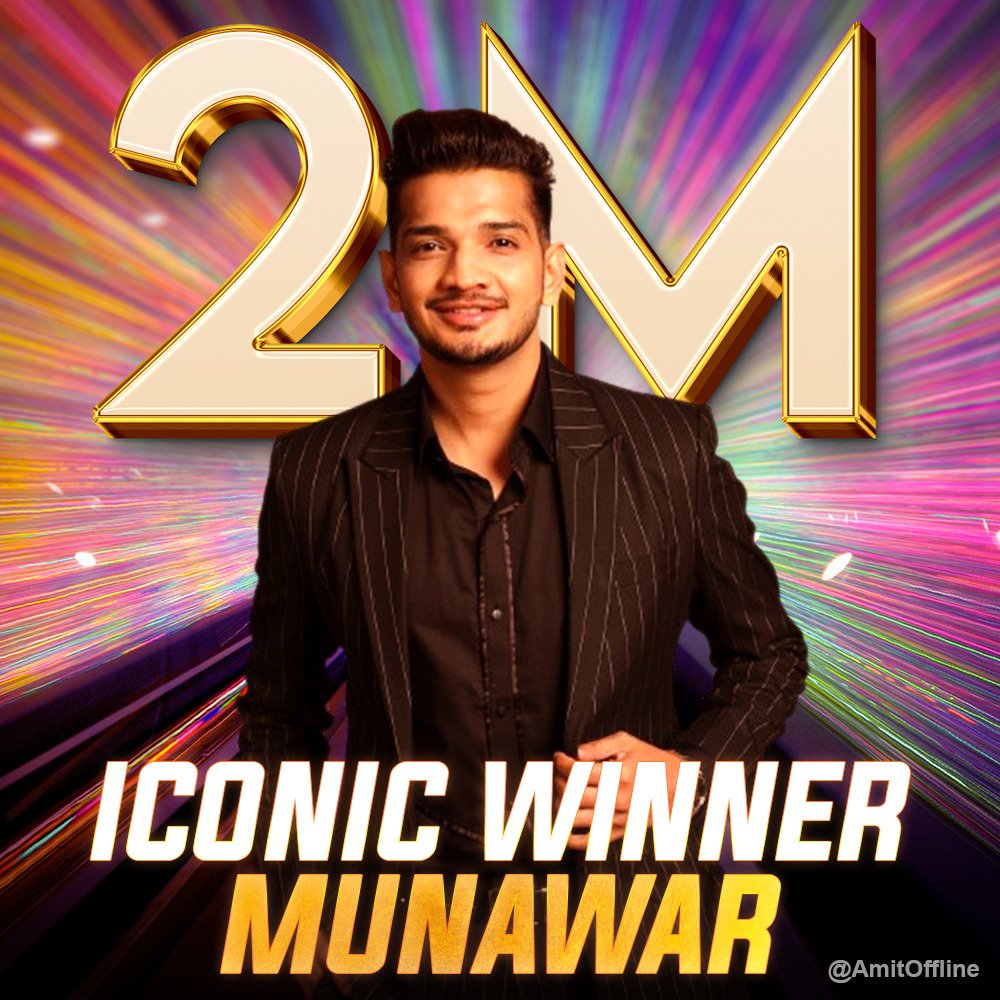 HAPPUTHEGREAT's tweet photo. 2M Done 
ICONIC WINNER MUNAWAR https://t.co/pnGHbvN4Oe
