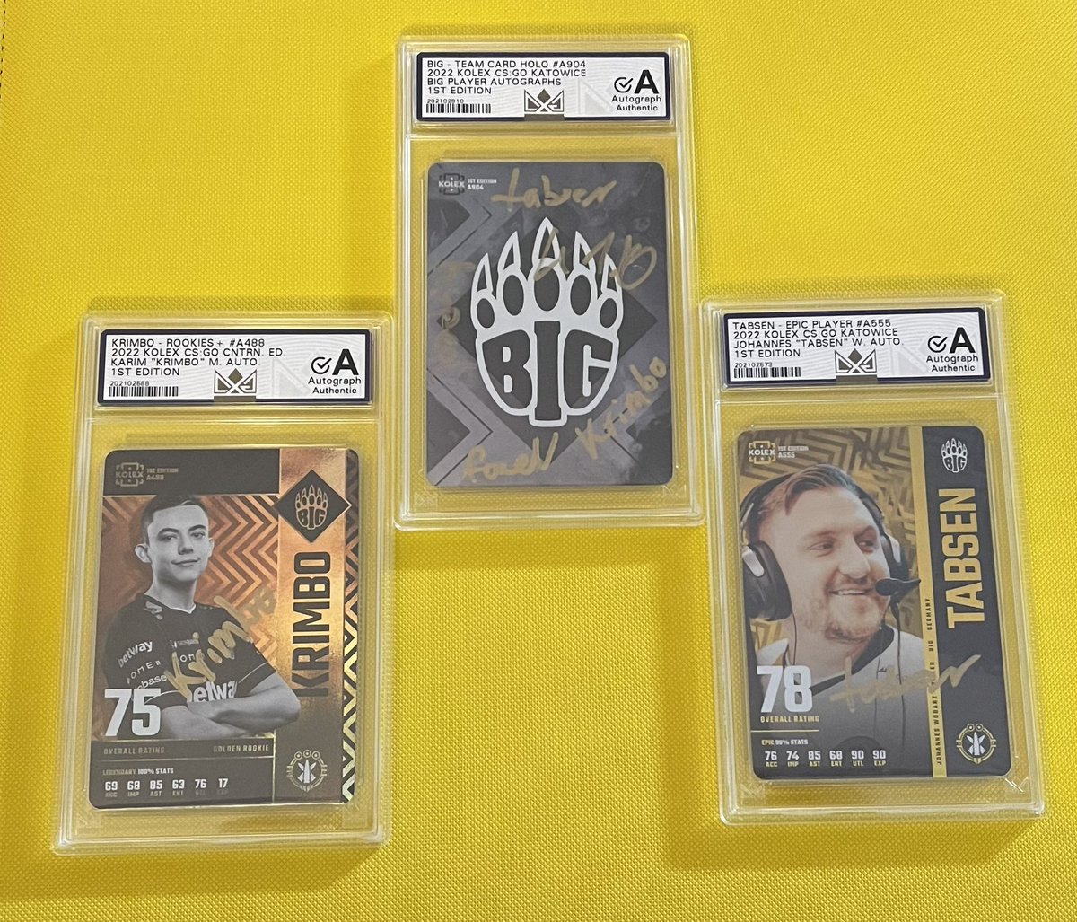 ModMyMachine's tweet image. I will be joining @BIGCLANgg at the @GamescomLAN I am so happy to join a LAN party again that I will be raffling away three signed @KolexGG cards. 1. BIG Holo Logo feat. tabseN/tiziaN/k1to/faveN/hyped 2. Rookie @KrimboCS 3. Epic Player @tabseNcs 
To win follow @Backforce_gg and…