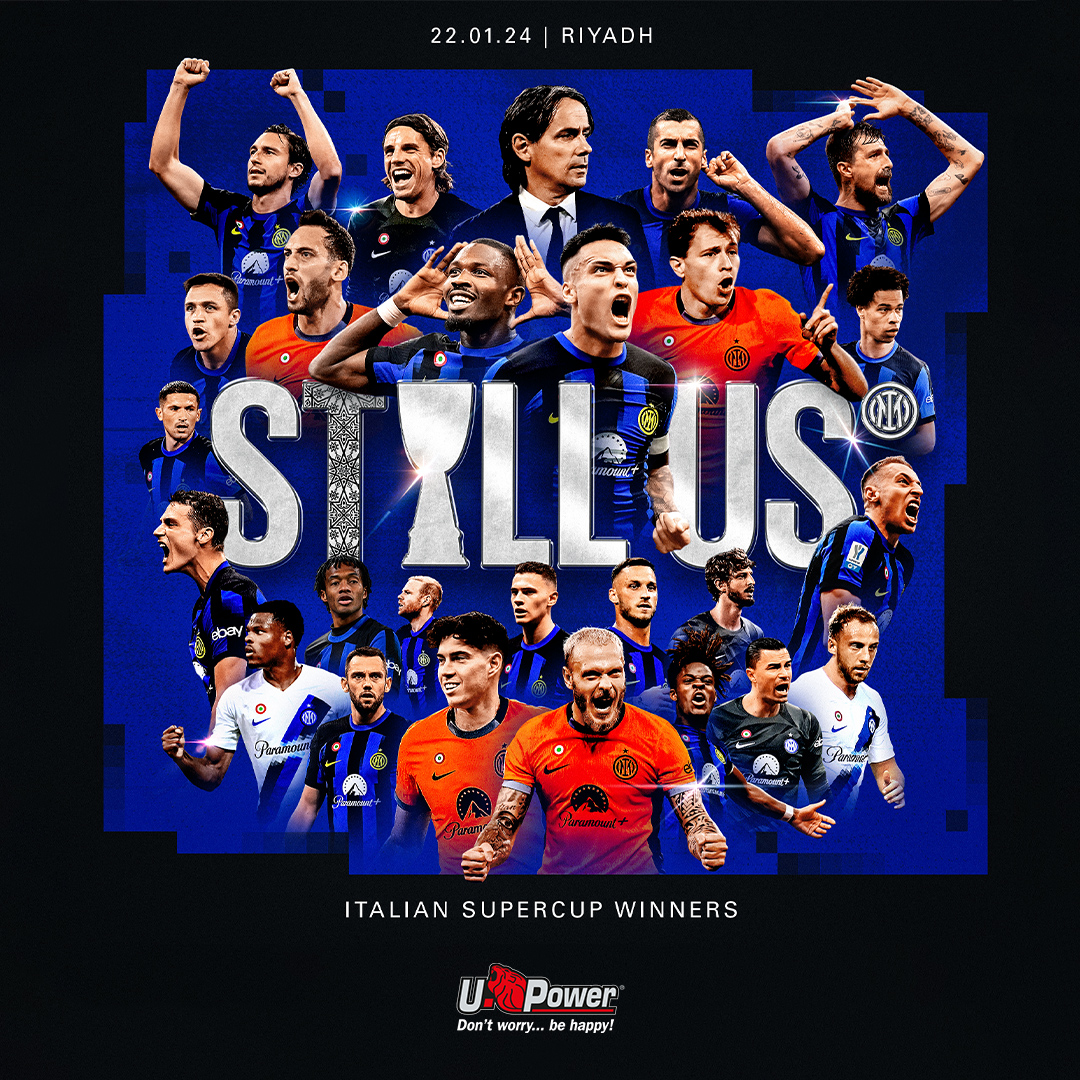 🏆🔵⚫ Il Team U-Power è orgoglioso di poter celebrare questo grande successo insieme a @inter e a tutti i tifosi neroazzurri!

Per il terzo anno consecutivo, la Supercoppa Italiana è nostra... STILL US!! 🎉

#IMPartner #ForzaInter