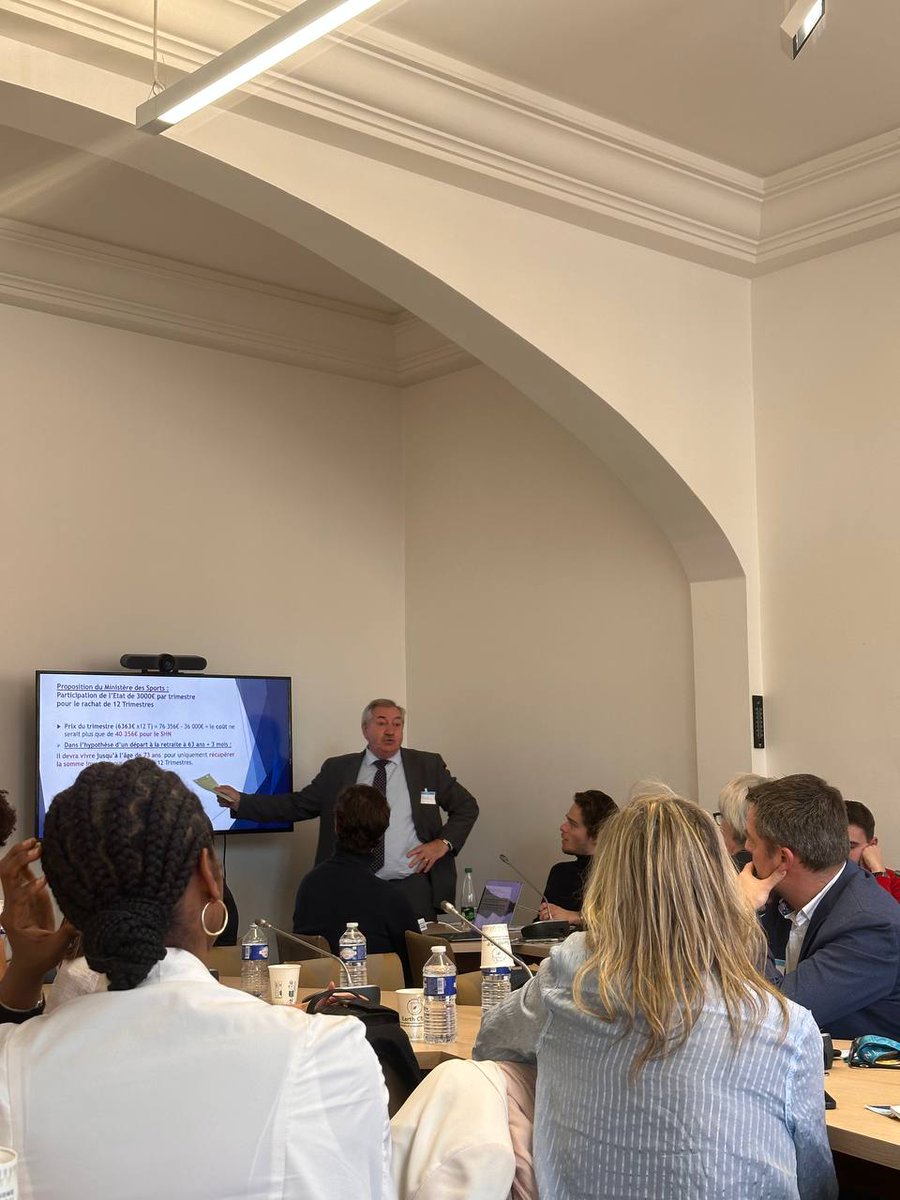 🥇 À moins de 200 jours des #JOP2024, j’ai eu le plaisir d’auditionner le Collectif des Championnes et des Champions Français avec mon collègue <a href="/FraPiquemal/">François Piquemal</a>.
 
Le droit à la #retraite complète est un impératif : retraitez-les bien !