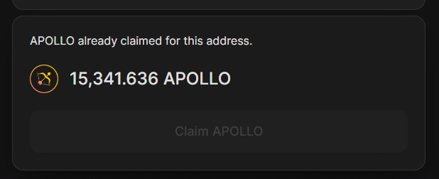 We eat good here, thanks @ApolloDAO 
I can't wait to see what happens next !! 👊🏹