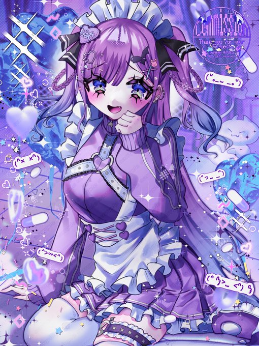 「frills purple theme」 illustration images(Latest)