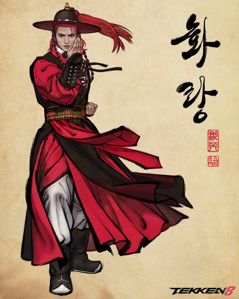 철권 8 X 흑요석 콜라보레이션 두번째!
철권의 한국인 캐릭터인 ’화랑‘ 입니다. 이번 철권 8에서 너무 멋진 비주얼로 나타난 화랑을 구군복 차림으로 그려보았습니다. 예전부터 철권에서 화랑을 제일 좋아했는데 이렇게 그릴 수 있어 너무 좋았어요! 

#화랑 #철권8 #철권 

<a href="/TEKKEN_Project/">【公式】鉄拳8 ＠鉄拳プロジェクト</a>