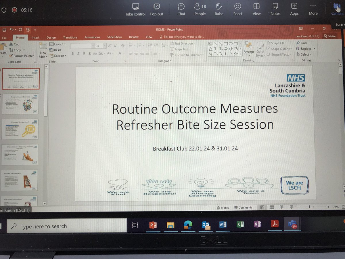 ☕️Breakfast Club is the place to be this morning in the CYPMH care group…

fantastic first session in the programme led by quality lead Karen Lee, navigating and ensuring capture of routine outcome measures to support effectiveness of delivery 👍