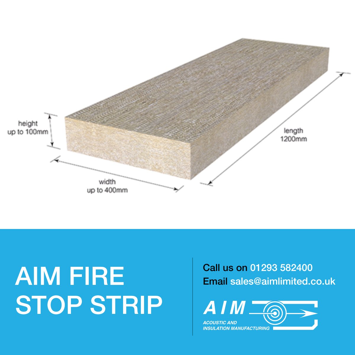 AIM Fire Stop Strip

·       High Density Rock stonewool strips typically supplied 1200mm long
·       Made to order to any size up to 400mm wide
·       Suitable for voids of up to 100mm.
·       Suitable for horizontal and vertical applications

#buildingmaterials