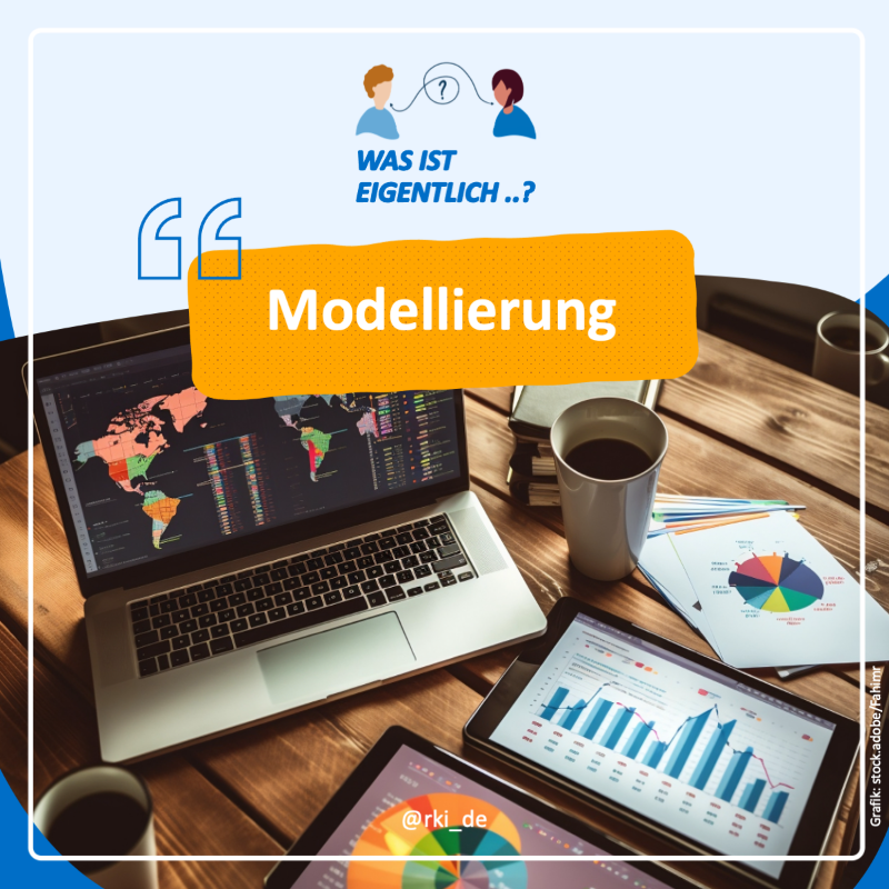 rki_de's tweet photo. Modellierungen sind ein wichtiges Werkzeug. Sie ermöglichen es, komplexe Zusammenhänge zu verstehen, z.B. bei der Ausbreitung von Krankheiten oder der Planung von Gesundheitsinterventionen.
Wie sie funktionieren, wie präzise sie sind, &amp; was sie leisten im neuen #Wasisteigentlich.