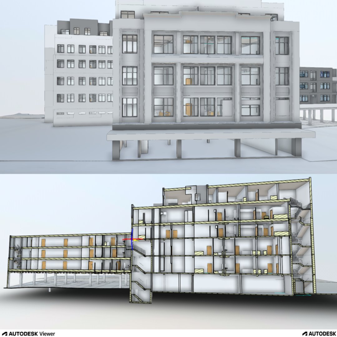We've been modelling 80 flats in an old Debenhams #building, taking the #planning drawings and 3D survey data (thanks @archidata_uk ) to create a 3Dmodel of the proposed design. When we're working on projects of this scale, we're always so grateful for #Revit!