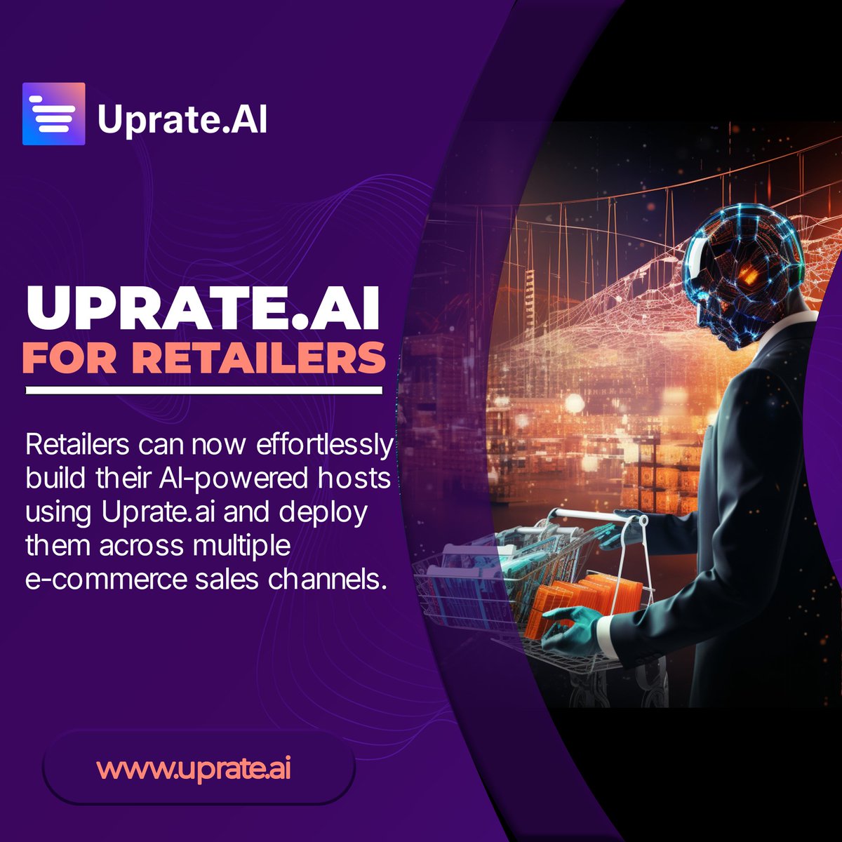 UprateAI's tweet photo. Uprate offers retailers the opportunity to deploy AI-powered hosts across various e-commerce channels, enabling them to enhance customer experience, drive conversions, and create a unique AI-powered retail journey.
Visit: https://t.co/xtL2QBwCZh 

#uprateai https://t.co/AMEOm9Zfj3