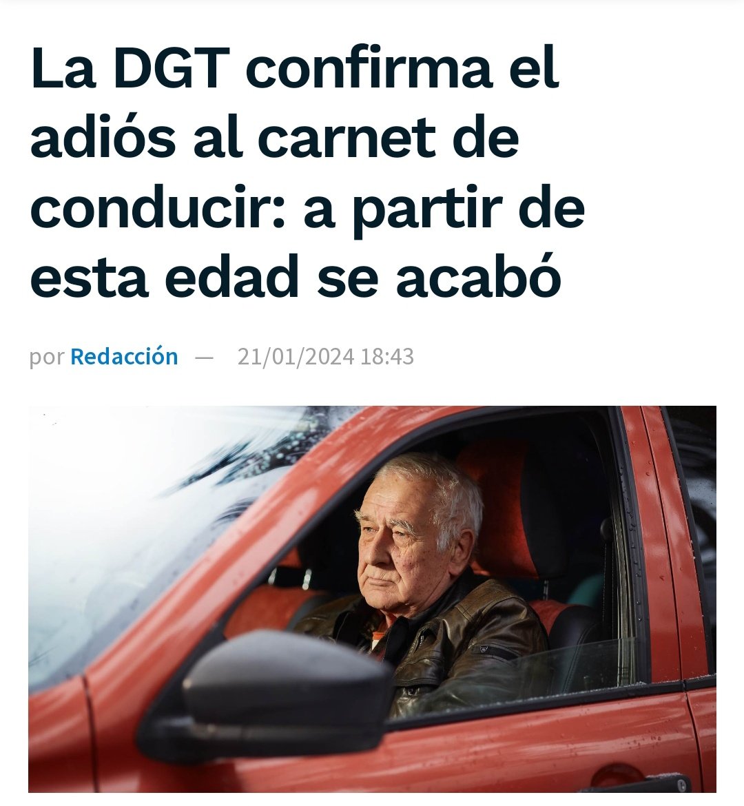 Capitana_espana's tweet photo. No puedes conducir con 65 años por las pérdidas físicas y sociológicas... Pero si estás apto para trabajar hasta los 70 años... https://t.co/BYY6FSpo7L