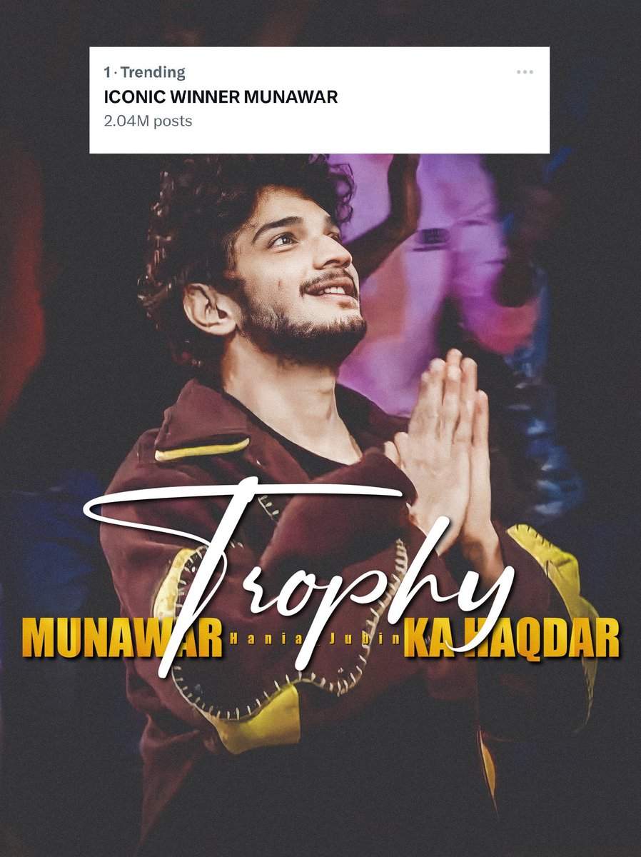 Shayari is a Masterpiece in every word <a href="/munawar0018/">munawar faruqui</a> . His talent lights up the #BB17 house! 🖤🥀

2M+ Post

ICONIC WINNER MUNAWAR