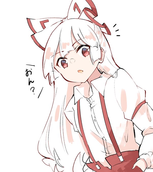 藤原妹紅 「もこたん」|で～たむ@例大祭【い08b】のイラスト