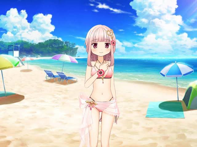 放置しすぎて通知メールが来たのでサブ垢、浮上します！
めちゃくちゃ寒いけど、水着姿のいろはさんを見れば心は常夏！
初期水着も星4水着もどちらも素敵だ！