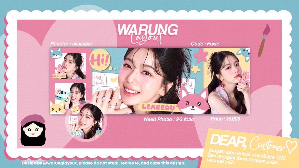 warunglayout's tweet image. { help rt thank you }

Hi guys tolong ospekin anak baruku, apakah sudah aman? Jika ada kesamaan dengan BA lain bisa langsung DM ya, oiya dengan harga yang aku cantumin udah pas belum ya? Saran nama katalog juga dong hihi, terimakasih 🩷 cek Alt.

#zonauang #zonaba