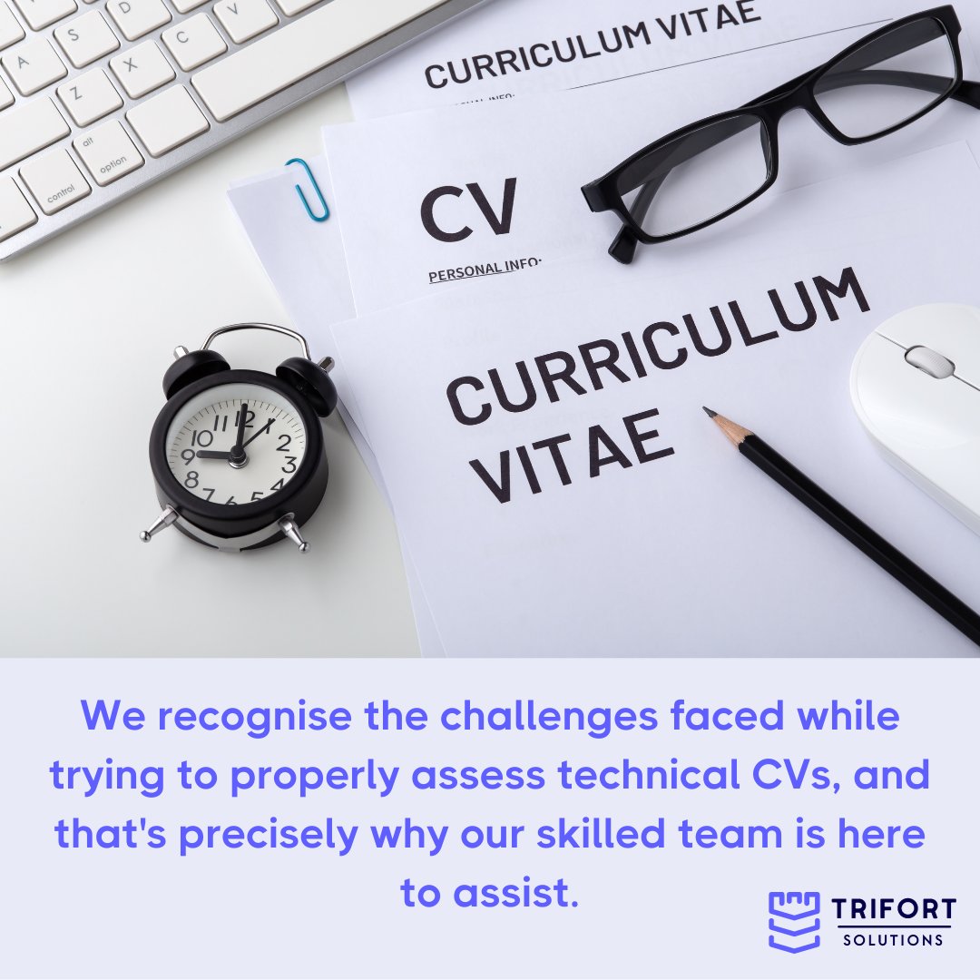 TrifortUK's tweet image. Struggling to properly screen CV&apos;s for IT vacancies?

Whether it&apos;s CV feedback, technical interviews, or cultural alignment screening – our industry experts have you covered. 

Talk to us today about CV &amp;amp; Candidate Screening Services. 

#cvscreening #candidatescreening
