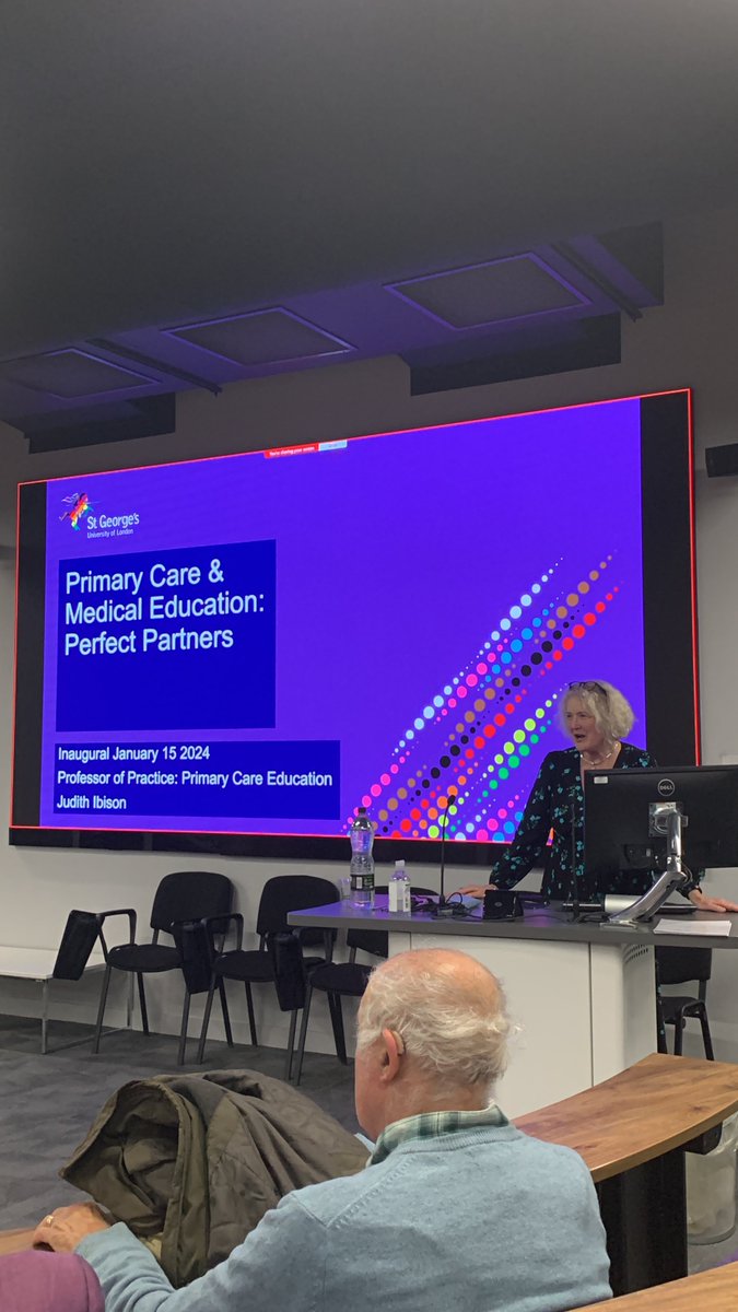 Last week, Professor Judith Ibison presented her inaugural lecture, 'Primary Care and Medical Education: Perfect Partners'. She discussed her 35 years of clinical practice and the people who have inspired her along the way. Catch up on this event: sgul.ac.uk/events/inaugur…