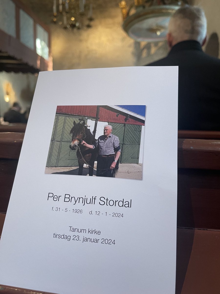 TrulsGPedersen's tweet photo. En stor hestekar stedes til hvile i dag. https://t.co/cQc4dJdQSV