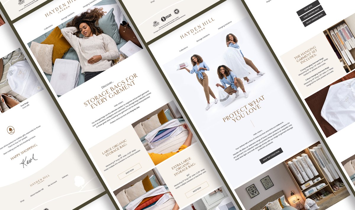 Creative email newsletter designs in digital marketing strategies can be overlooked but we want to reassure you that they can work wonders for brand recognition!

Read our latest blog to find out how we designed Hayden Hill's to suit their brand tinyurl.com/3ttjcuh5