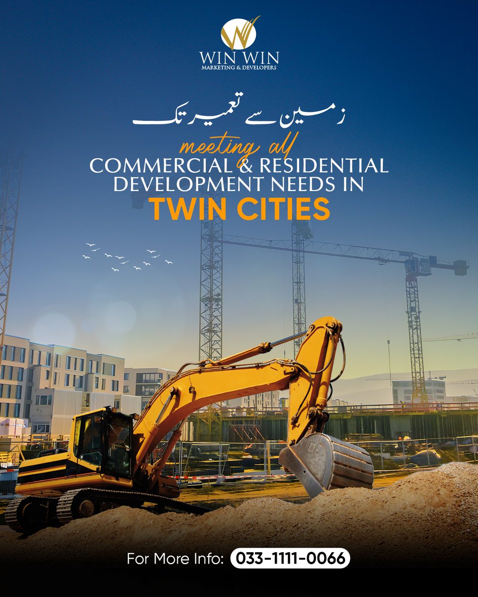 winwin_mkt's tweet photo. Win Win Marketing is pioneering the #future of #living and business spaces in the heart of #Pakistan. Join us in shaping the skyline of the #TwinCities with our commercial and residential development projects.
For a future built on excellence, contact us at: 033-1111-0066. https://t.co/TpGFR1jiWe