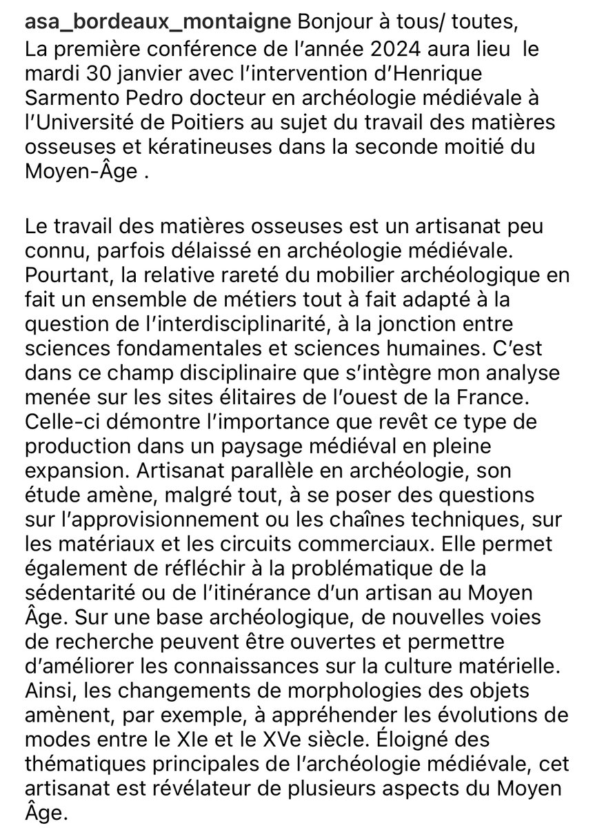 On se retrouve le 30 Janvier pour notre première conférence de l'année 2024!