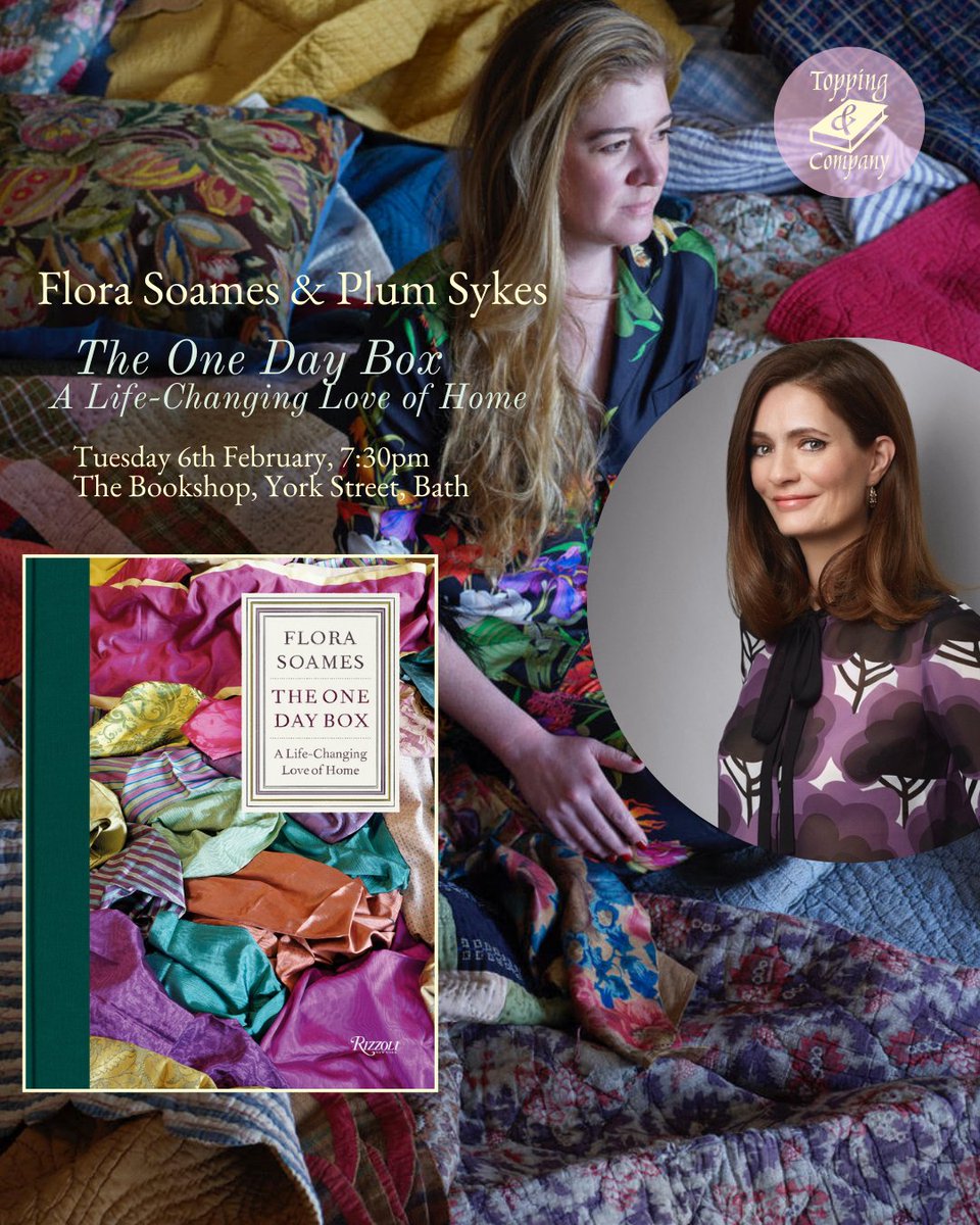 British interior designer Flora Soames joins @plumsykes on 6th Feb for an event celebrating the joy of making a home. Find out how layers of stories are connected through our interiors, underpinning the way we live & much more. toppingbooks.co.uk/events/bath/fl… @STORYSTOCKFEST