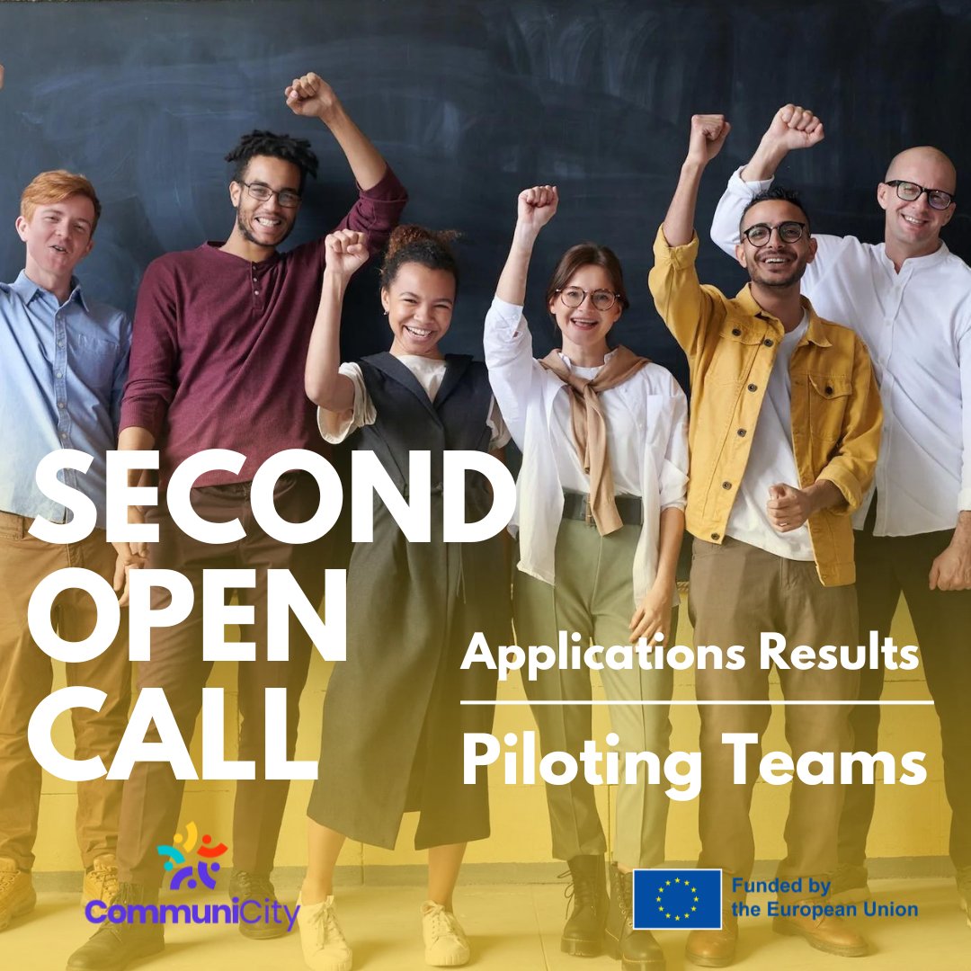 communi_city's tweet photo. ๐ Second Open Call Piloting Teams Announced!
๐ 25 pilots are currently underway in seven European cities, dedicated to enhancing the quality of life for marginalized communities.
๐ Check it out now the winning teams! https://t.co/jT2ELHYgID
#CommuniCity #SmartCities https://t.co/jhcmcm8iMJ