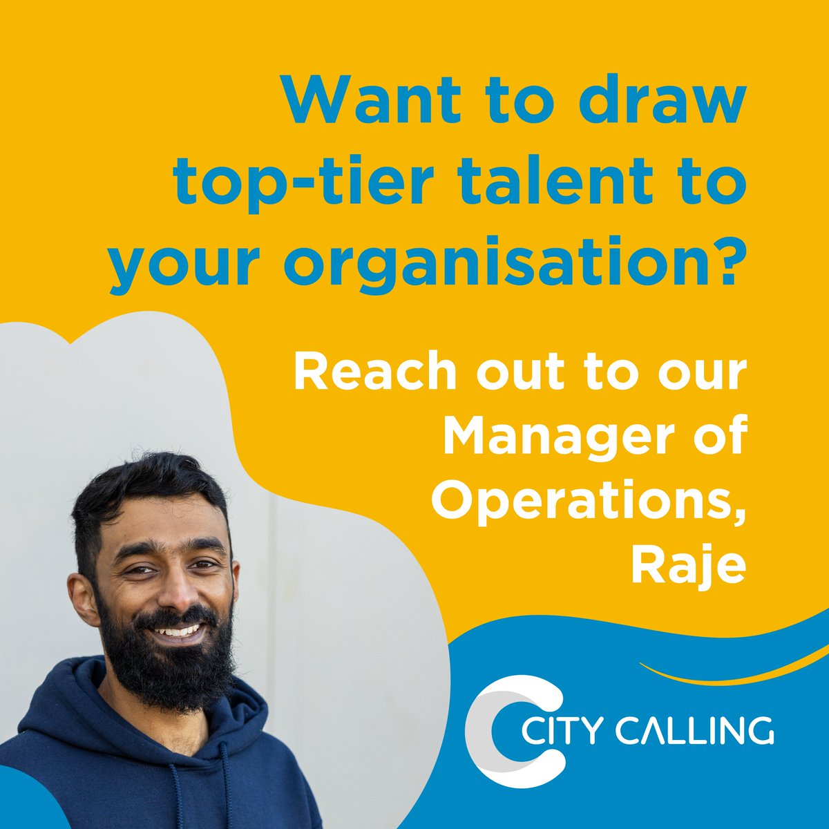 How many jobseekers turn to recruitment agencies for their new role? A recent report found over 50% of candidates rely on agencies like City Calling for their next career move.

Email our Manager of Operations, Raje Muthu to connect to the people you need - hello@citycalling.com