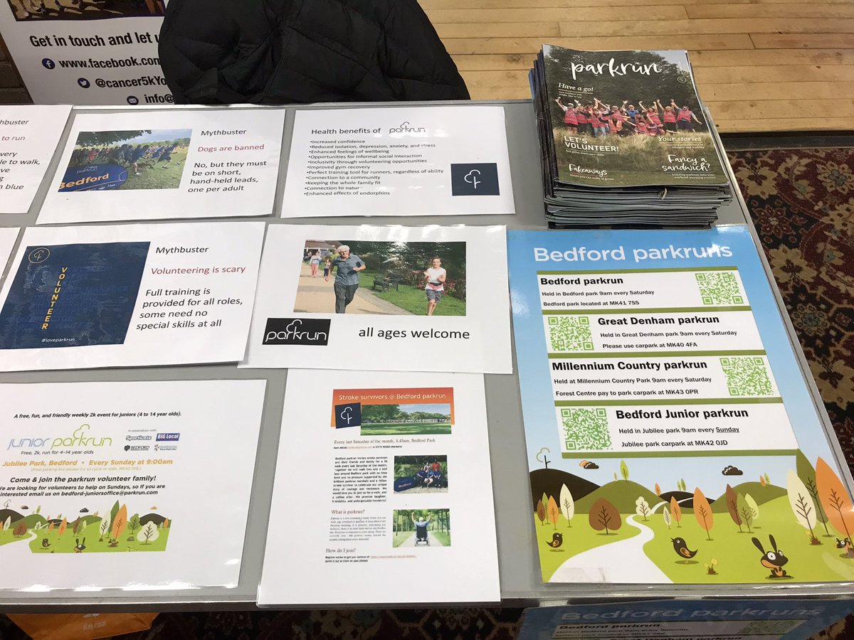 Ready to promote <a href="/parkrunUK/">parkrun UK</a> <a href="/cancer5kYourWay/">5k Your Way, Move Against Cancer</a> <a href="/5kywBedford/">5K your way Bedford, move against cancer</a> <a href="/bedfordparkrun/">Bedford parkrun</a> <a href="/gdenhamparkrun/">Great Denham parkrun</a> <a href="/MCparkrun/">Millennium Country parkrun</a> at <a href="/HealthwatchBB/">Healthwatch Bedford Borough 🌈</a> Womens morning