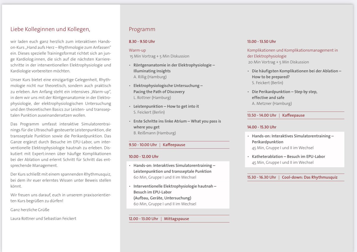 1. Tag im Labor und noch nie eine Leiste punktiert?💉🤔⁉️

Die TSP ist ist komplex und gefährlich?🏥😱

Hiiilfe, ein Perikarderguss! 🆘🥵

Der Einstieg in die invasive Kardiologie und EP kann überfordernd und einschüchternd wirken😳😨!  <a href="/laura_rottner/">Laura Rottner</a> und ich gehen mit euch die
