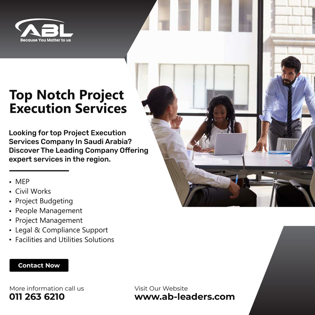 ABL is a leading provider of Project Execution in Saudi Arabia. Our commitment to excellence and customer satisfaction remains at the forefront of everything we do, and we are excited to offer our expertise to the ever-expanding market.
#ProjectExecution
#SaudiArabia