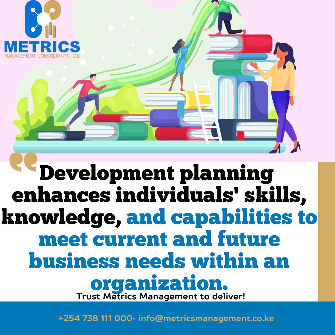 Effective development planning is a collaborative effort involving employees, managers, and the HR team to ensure alignment with organizational objectives.
#developmentplanning #transformationtuesday
For Development planning, reach out to us;
#trustmetricsmanagementtodeliver