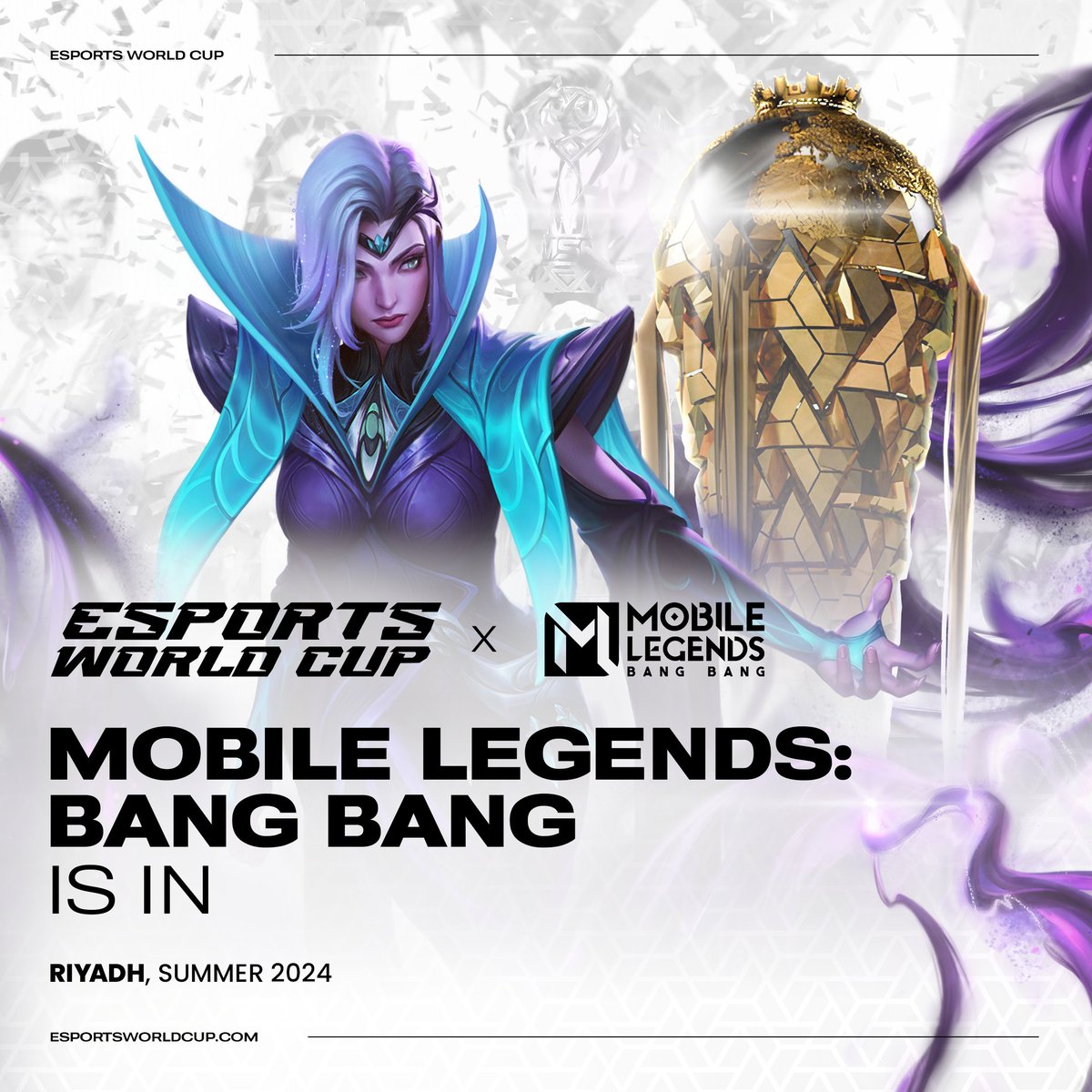 We have all been waiting for this moment…
Mobile Legends: Bang Bang is stepping onto the Esports World Cup stage!

#EsportsWorldCup #MLBBEsports #MSC2024 #MSC #MLBB #MWI2024 #MWI #MobileLegendsBangBang #Esports