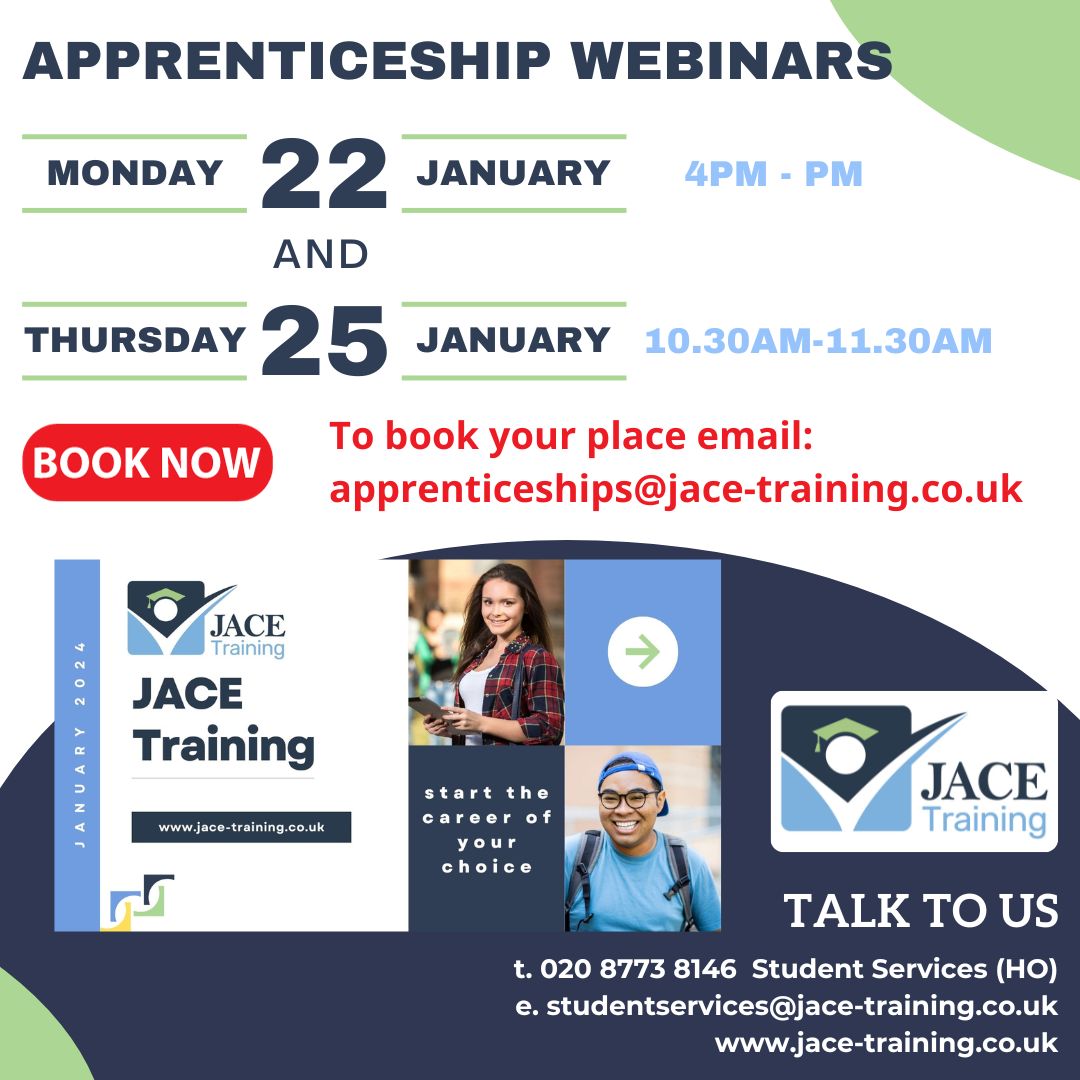 Great to see everyone on our first Apprenticeship Webinar yesterday.  Still time to book on to the Thursday Webinar! For Employers, For Students, For Parents wanting to find out more #getintouch #bookyourplace #apprenticeships #careeradvisors #employers #Students