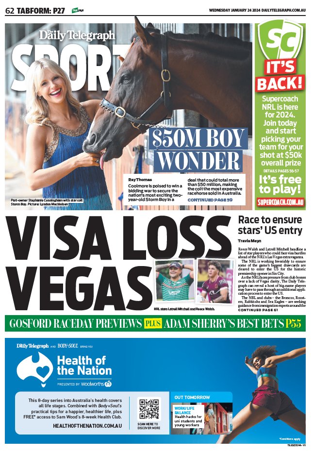 On @telegraph_sport back page tomorrow