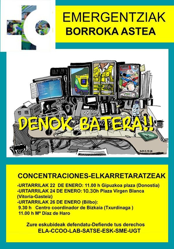 Hoy se vuelve a repetir la misma situacion de ayer.  

UVIs moviles sin personal facultativo ni en #Laudio ni en #Gernika 

La falta de estructura y personal aflora cuando hay dificultades para endosar las horas extras. 

  La plantilla tiene derechos. #AskiDa