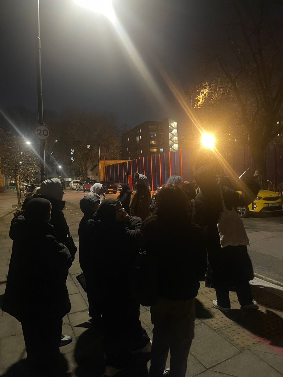 Mapping in the Dark 🔦 ⭐ 💡 Our new Young Urban Designers walked across the estate yesterday identifying areas most impacting young people & children's #health & #safety. Great initial observations & excited to see developing designs!! #youthled #community #regentspark #camden
