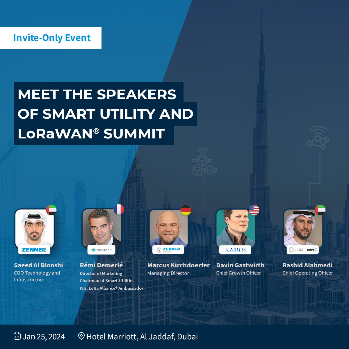 Going to the exclusive Smart utility and #LoRaWAN summit in Dubai for speaking about why #LoRaWAN is a leading connectivity of choice in smart metering. Exciting time to join on stage distinguished speakers from @Infrax, Kairos and Zenner <a href="/zenner_news/">Zenner</a>  <a href="/LoRaAlliance/">LoRa Alliance</a> <a href="/SemtechCorp/">Semtech Corporation</a>