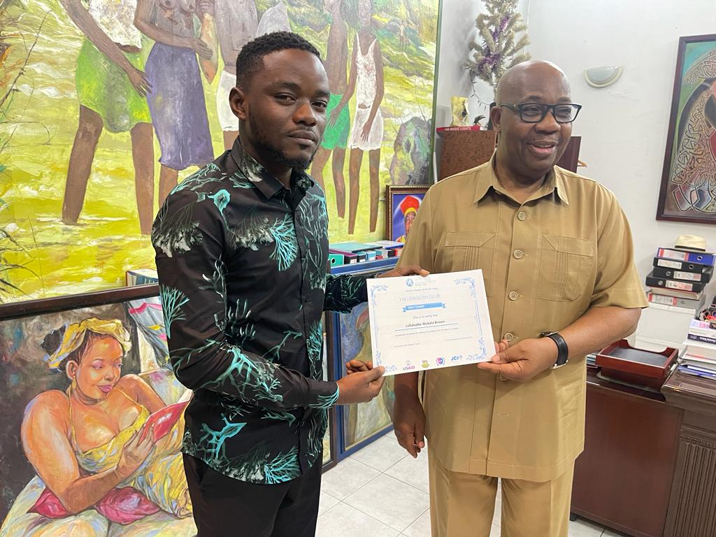 Our 1st cohort of English learners taught from the Lingala language graduated. A wonderful experience where they have been able to get better understanding of English from a Congolese language. This program will extend to the Kikongo language this year. @YALIRLCEA <a href="/USAIDEducation/">USAID Education</a>